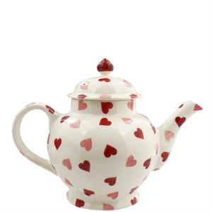 Emma Bridgewater Pink Hearts 4 Mug Teapot